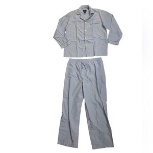 Men’s Matching Top and Bottom Light Blue Pajama Set
